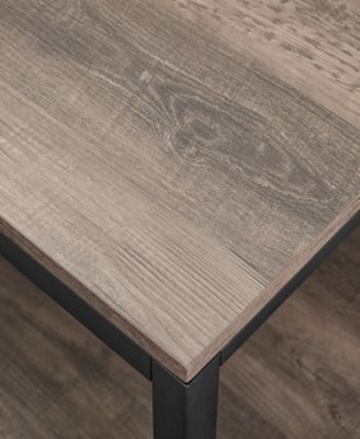 Walker Edison 72" Industrial Metal and Wood Hall Tree - Grey Wash