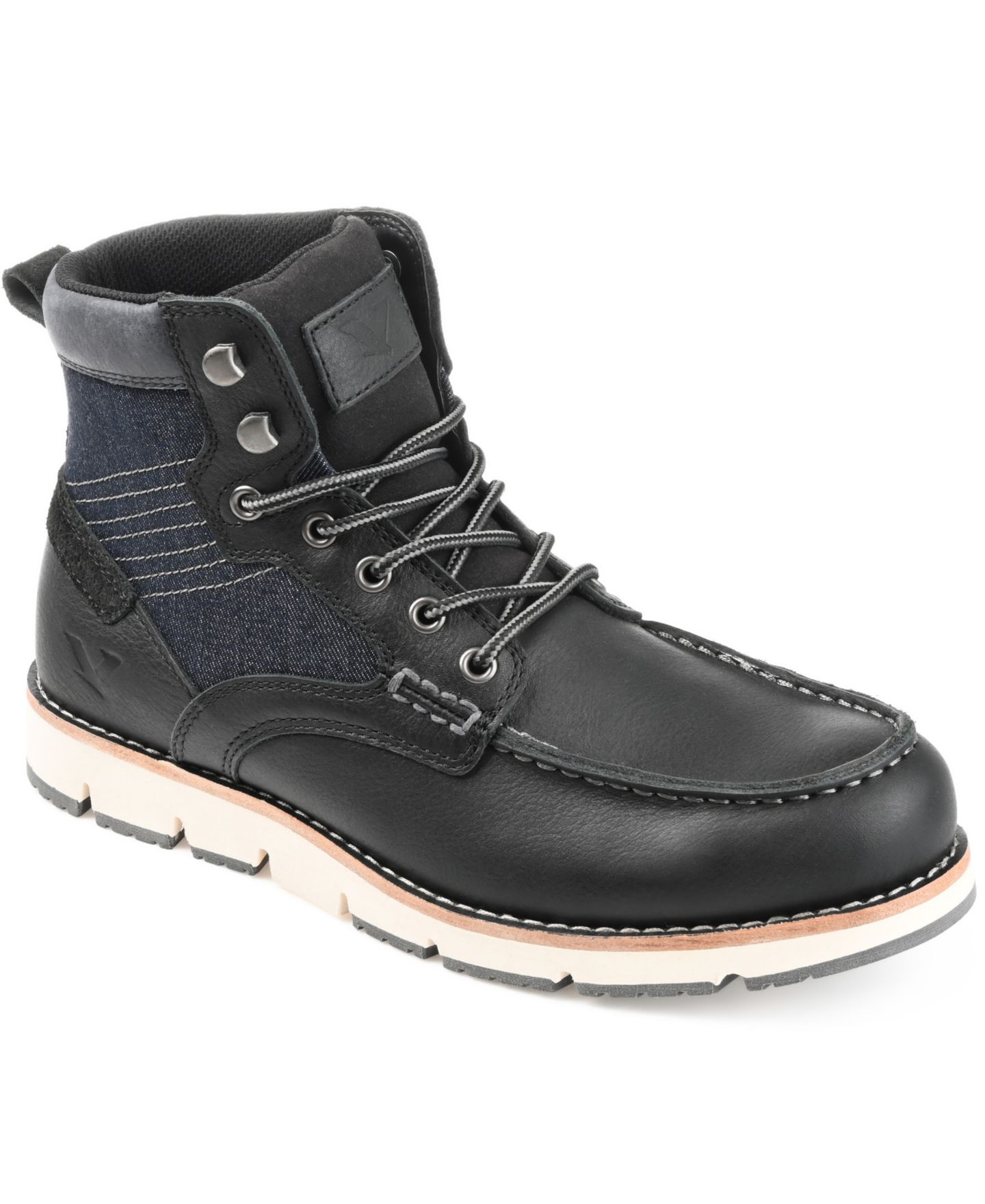Мужские ботинки Territory Mack 2.0 Cap Moc Toe Ankle, цвет: Чёрный — фото 1