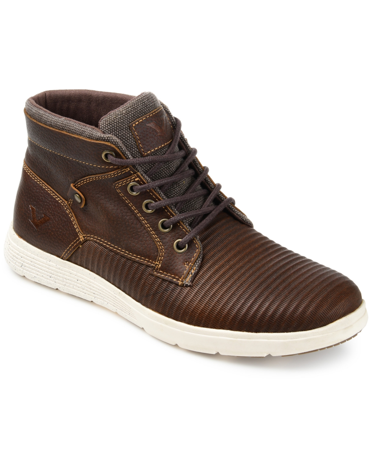 Men's Magnus Casual Leather Sneaker Boots - Brown
