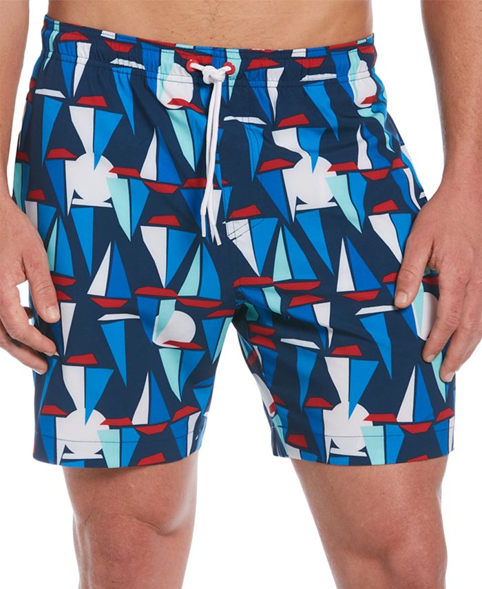 Cubavera Men's Sail Away-Print Swim Short - Macy's