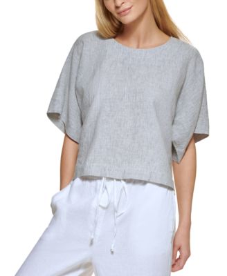 dkny linen top