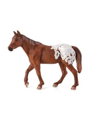 Mojo Realistic Appaloosa Stallion with Chestnut Blanket Horse Figurine