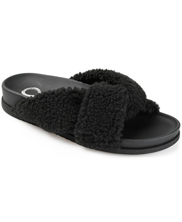 Steve Madden Women's Fuzzy Slippers - Macy's