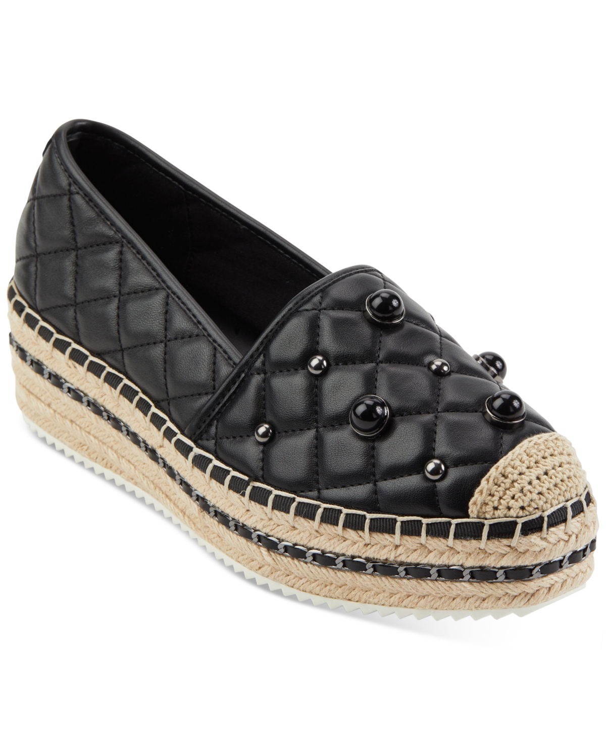 Karl Lagerfeld Women's Diya Platform Espadrille Flats Women's Shoes In