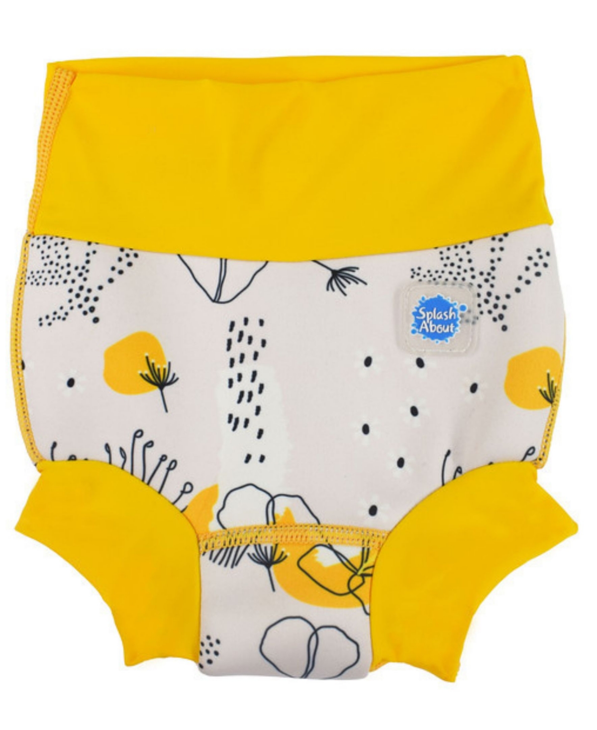 Shop Splash About Baby Boys And Girls Happy Nappy Swimsuit In Flower Meadow