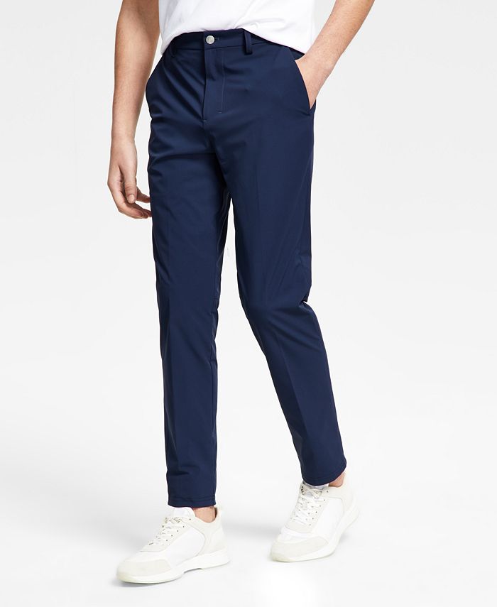 Calvin Klein Men's Slim Fit Tech Solid Performance Dress Pants & Reviews -  Pants - Men - Macy's