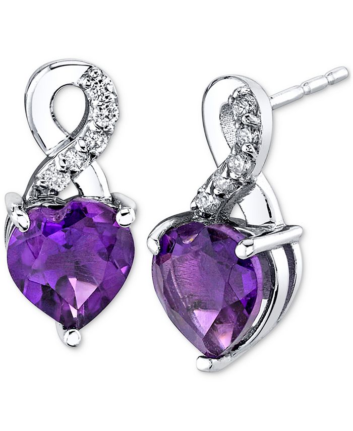 Macys amethyst earrings top