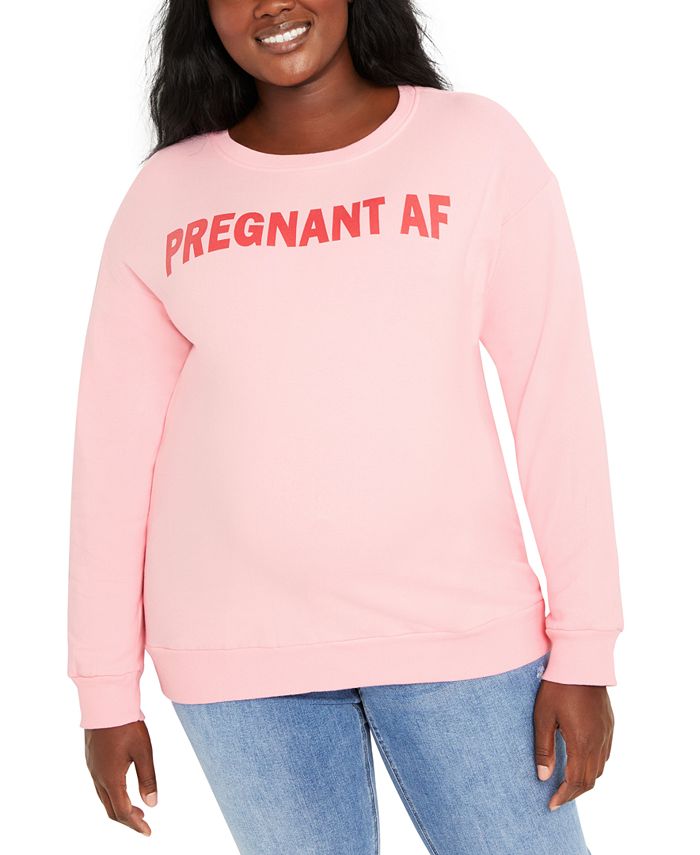 Zoek machine optimalisatie Postcode Verniel Motherhood Maternity Plus Size Pregnant AF Maternity Sweatshirt & Reviews -  Maternity - Women - Macy's