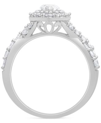 Diamond Marquise Bridal Set (2 ct. t.w.) in 14k White Gold