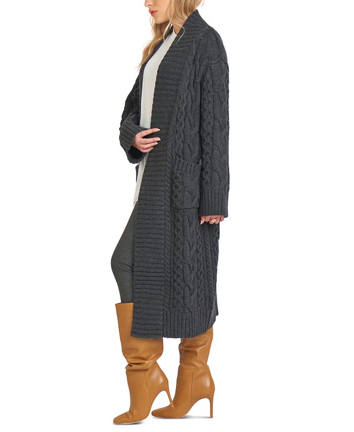 Black Tape CableKnit Duster Cardigan Macy's