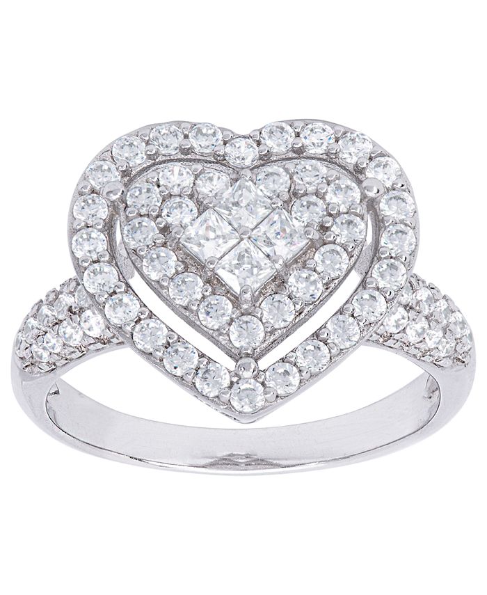 Macy's heart online shaped ring