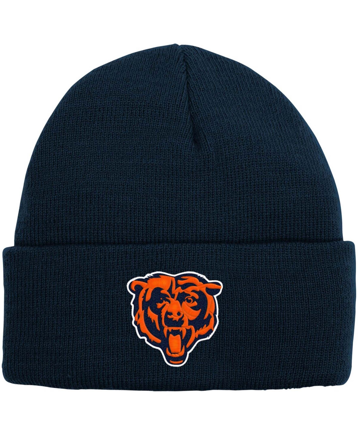Shop Outerstuff Big Boys And Girls Navy Chicago Bears Basic Cuffed Knit Hat