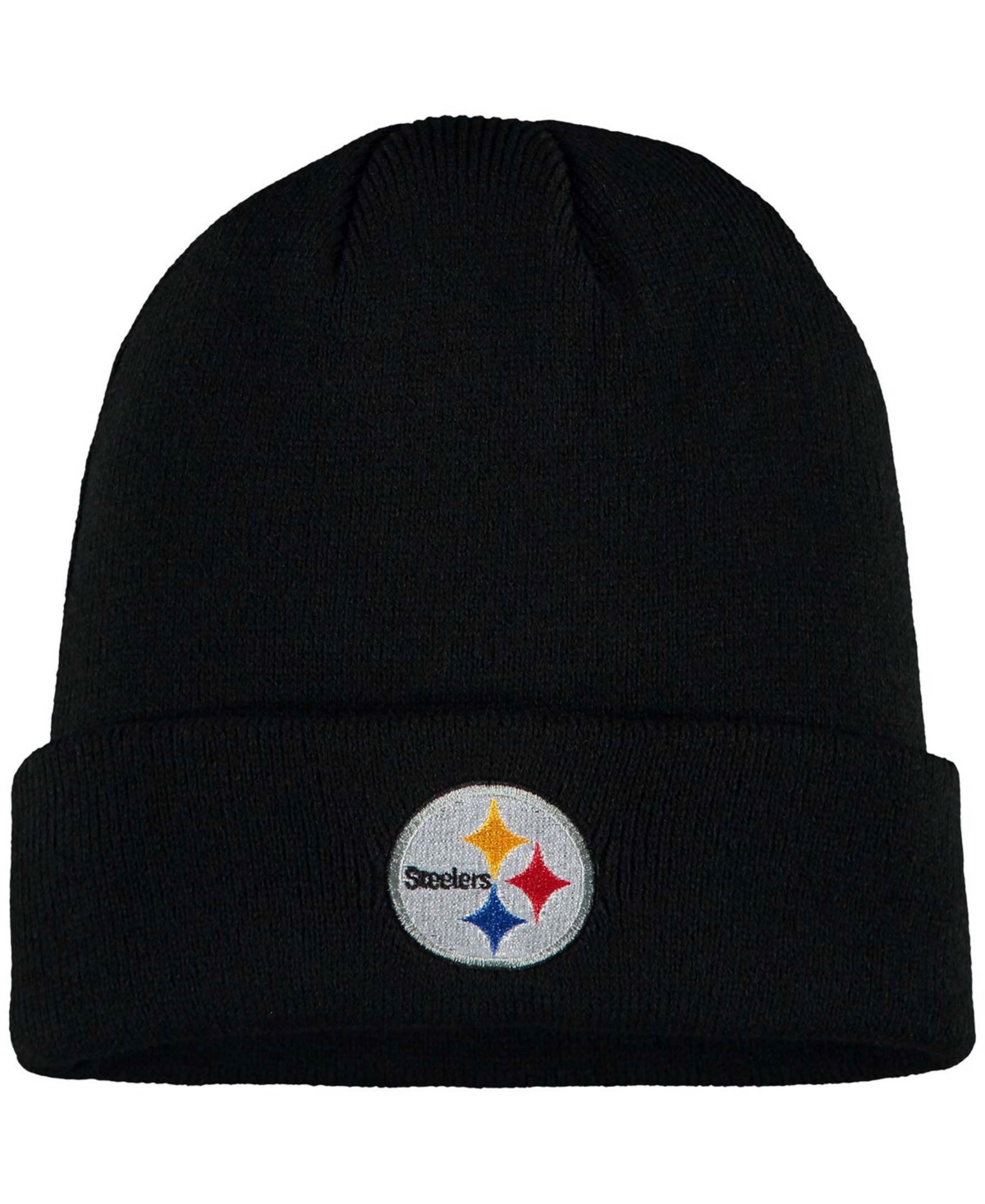 Outerstuff Kids' Big Boys And Girls Black Pittsburgh Steelers Basic Cuffed Knit Hat