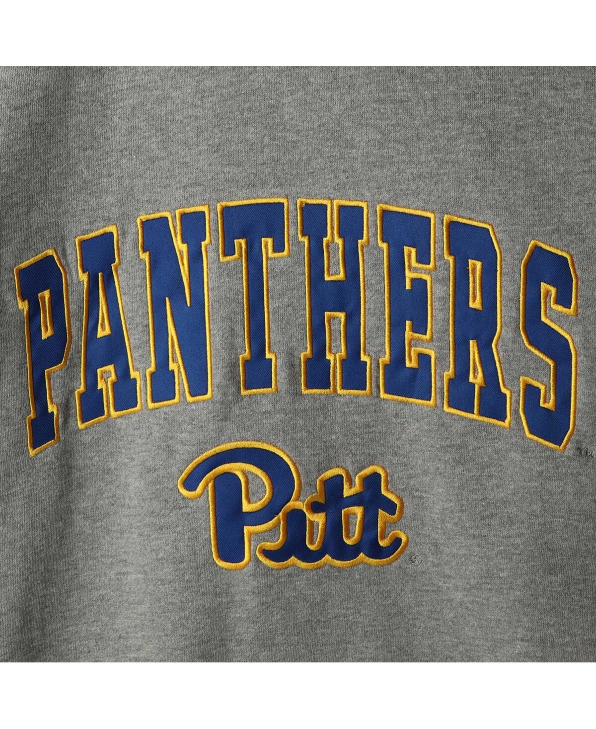 Colosseum Men's Charcoal Pitt Panthers Arch Logo Sweatshirt In Charcoal