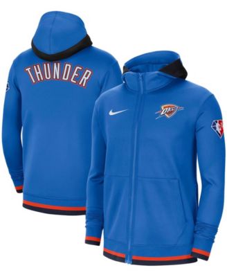 Men s Blue Oklahoma City Thunder 75th Anniversary Performance Showtime Full Zip Hoodie Jacket Macy s