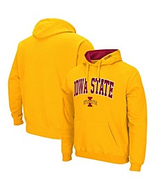 Men's Gold Iowa State Cyclones Arch Logo 3.0 Pullover Hoodie