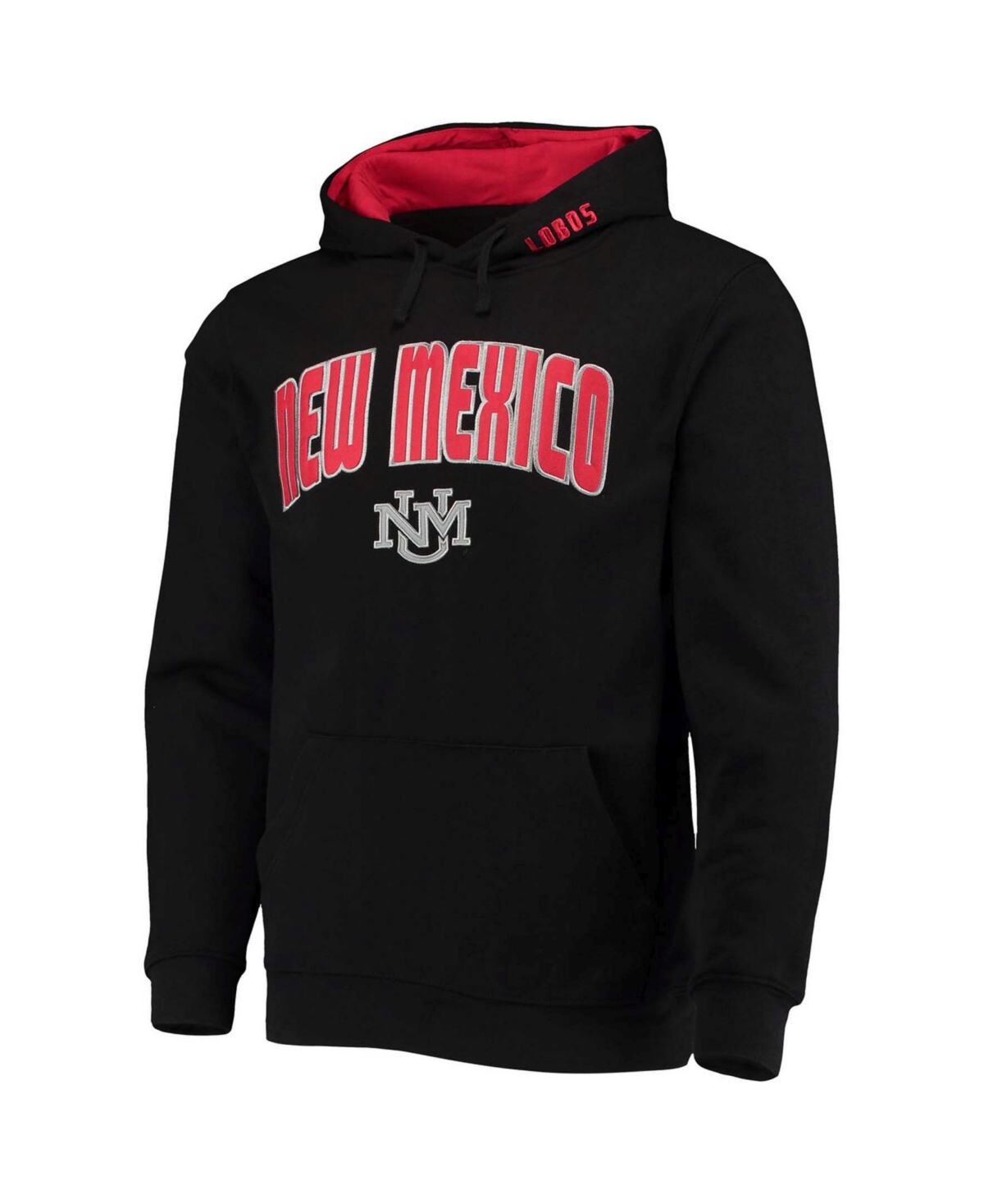 Colosseum Heathered Gray New Mexico Lobos Arch And Logo Pullover Hoodie In Heathered Gray