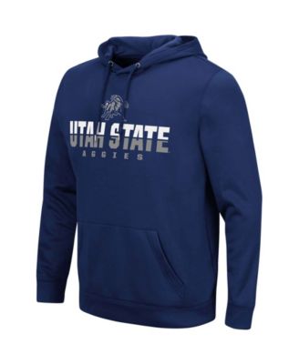 Men's Navy Utah State Aggies Lantern Pullover Hoodie