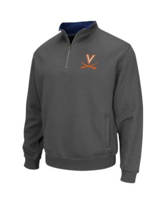 Men's Charcoal Virginia Cavaliers Tortugas Team Logo Quarter-Zip Jacket