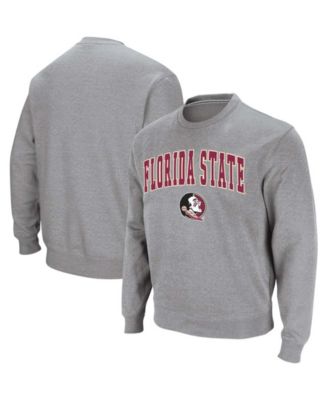 Men's Florida State Seminoles Arch & Logo Tackle Twill Pullover Sweatshirt