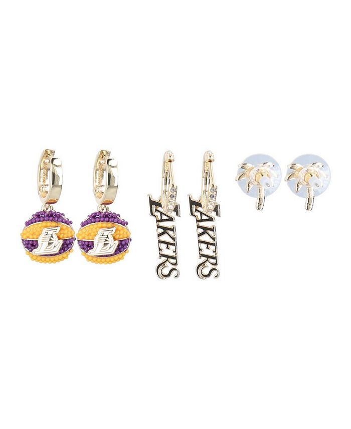 Baublebar Women's Multi Los Angeles Lakers Logo Earrings Set Macy's