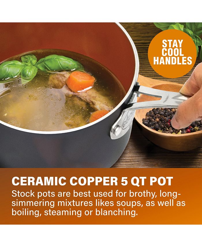 Gotham Steel CLOSEOUT! NonStick TiCeramic 10 Piece Round Cookware Set