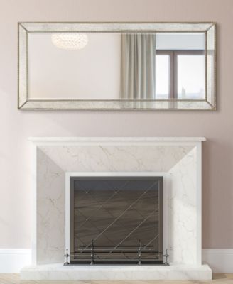 Solid Wood Frame Covered with Beveled Antique Mirror Panels - 24" x 54"