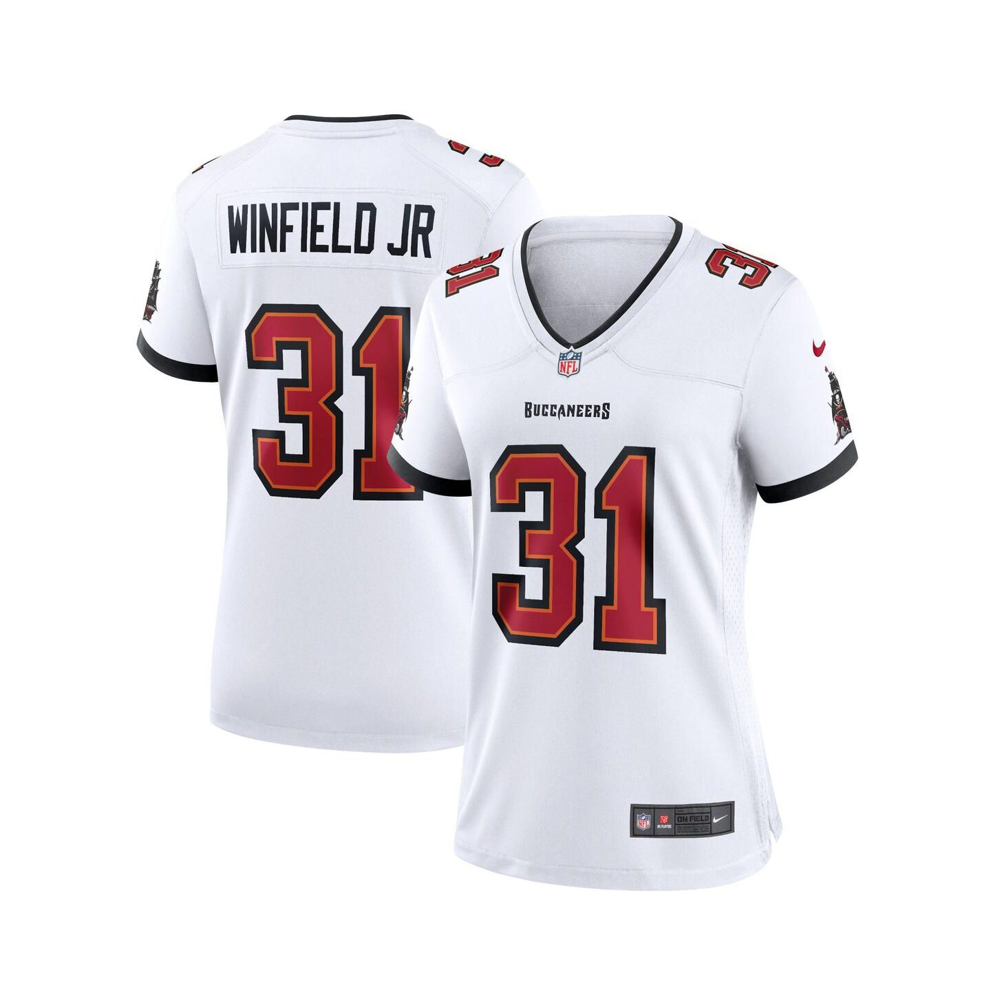 Женский топ Nike Antoine Winfield Jr. Pewter Tampa Bay Buccaneers Game Jersey, цвет: Белый — фото 1