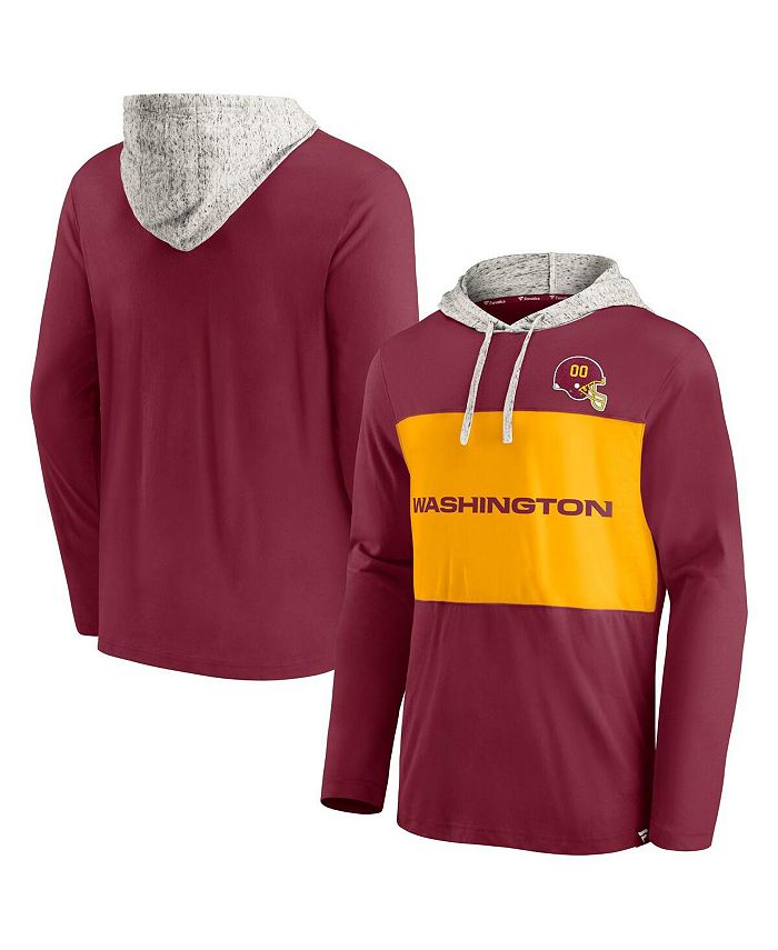 Fanatics Men's Burgundy Washington Football Team Long Sleeve Hoodie Tshirt Macy's
