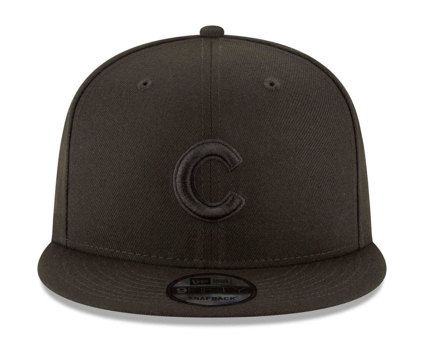 Мужская кепка New Era Chicago Cubs Black on Black 9FIFTY Team Snapback Adjustable — фото 3