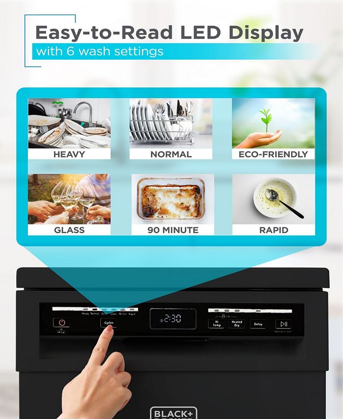 Black & Decker 18" Portable Dishwasher Macy's