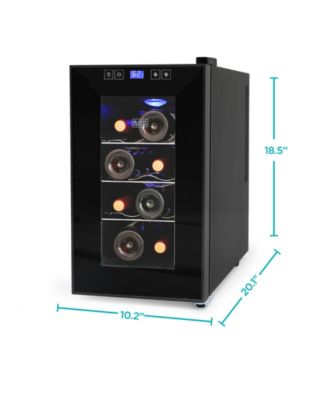 BLACK+DECKER LED Display 8-Bottle Single Zone Freestanding Wine Refrigerator