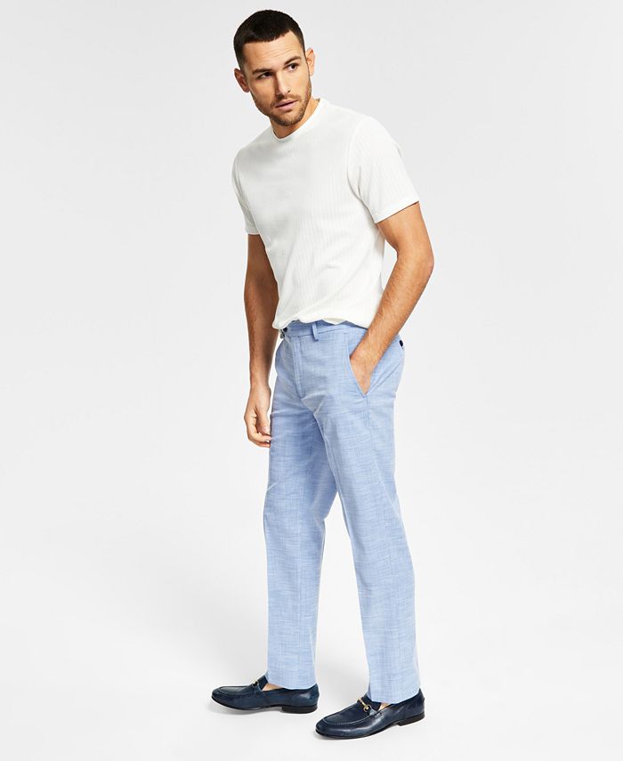 Alfani Men's Slim-Fit Stretch Solid Suit Pants, Created For Macy's - Macy's