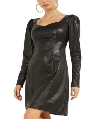 macys guess black dress