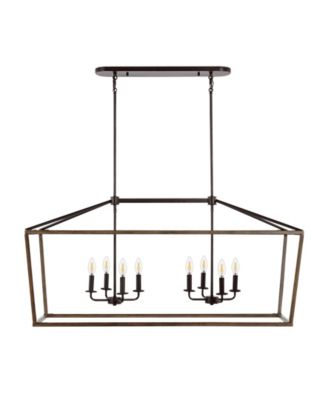 Oriana 8-Light Iron Farmhouse Industrial Lantern LED Pendant