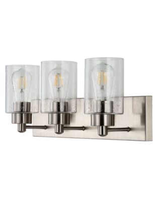 Irving 3-Light Seeded Modern Contemporary LED Vanity Light