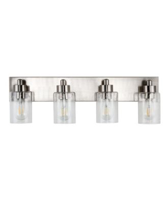 Irving 3-Light Seeded Modern Contemporary LED Vanity Light