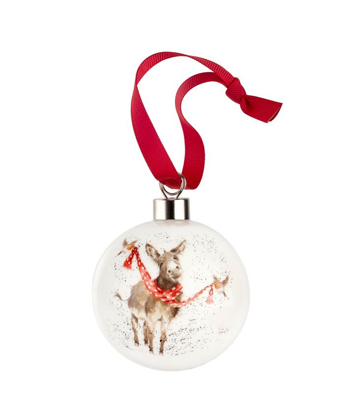 Wrendale Designs Royal Worcester Warm Wishes Bauble Ornament Macy's