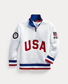 Little Boys Team USA Pile Fleece Pullover