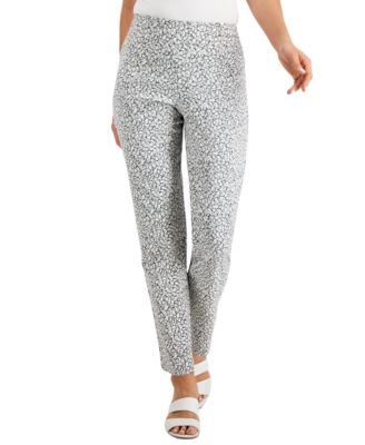 JM Collection Petite Printed Straight 