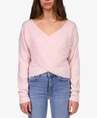 Cotton wrap sweater hotsell