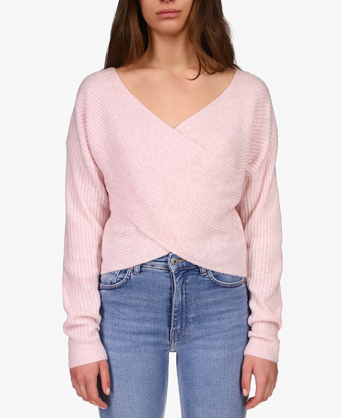Cotton wrap best sale sweater