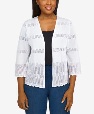 White Rayon Black Cardigan: Shop Black 