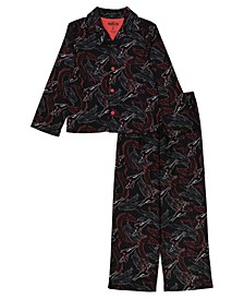 Big Boys Shang-Chi Coat Pajamas, 2 Piece Set