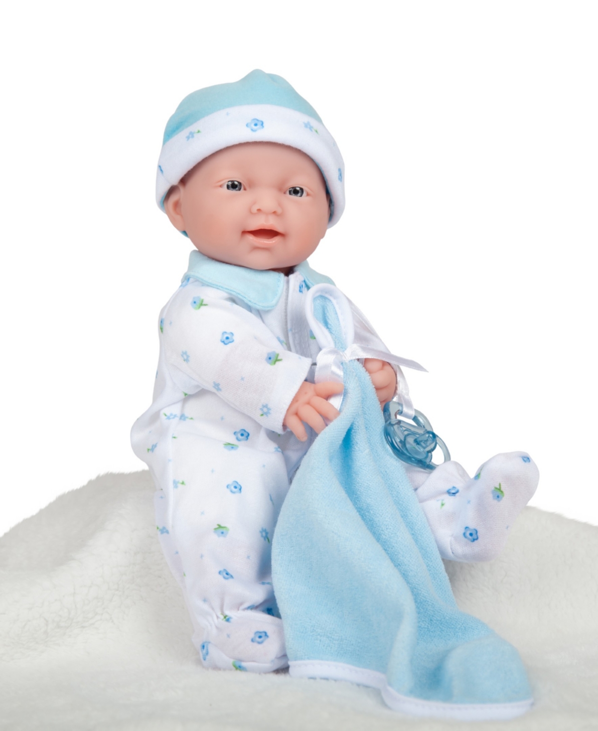 Shop Jc Toys La Baby Caucasian 11" Soft Body Baby Doll Blue Outfit