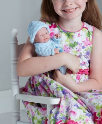 Mini La Newborn 9.5" Real Boy Baby Doll Blue Outfit