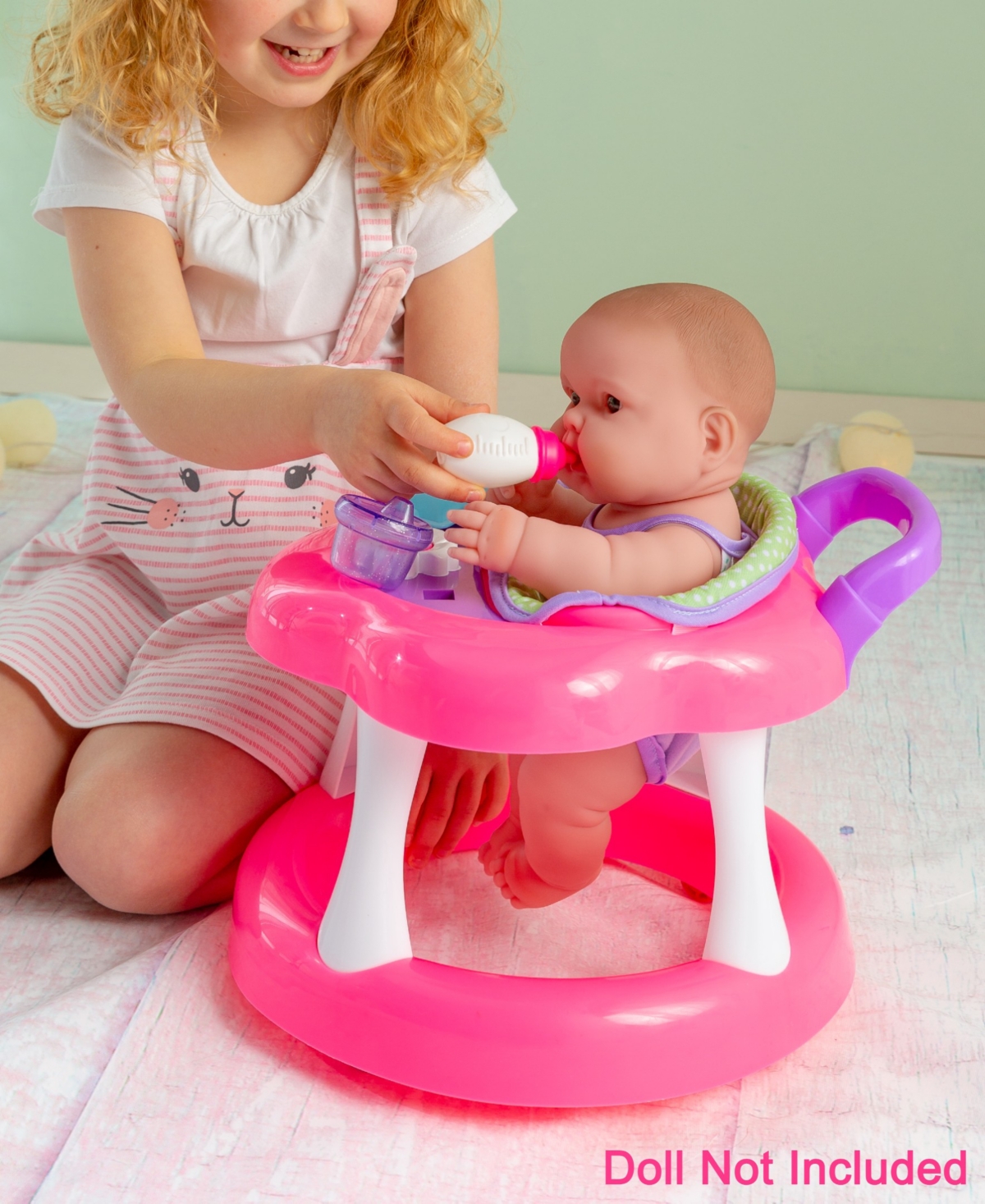 JC TOYS FOR KEEPS PLAYTIME! BABY DOLL WALKER GIFT SET 