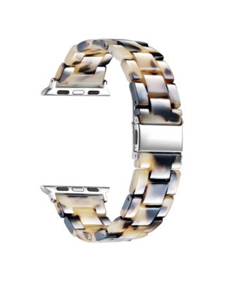 Claire Light Natural Tortoise Resin Link Band for Apple Watch, 42mm-44mm