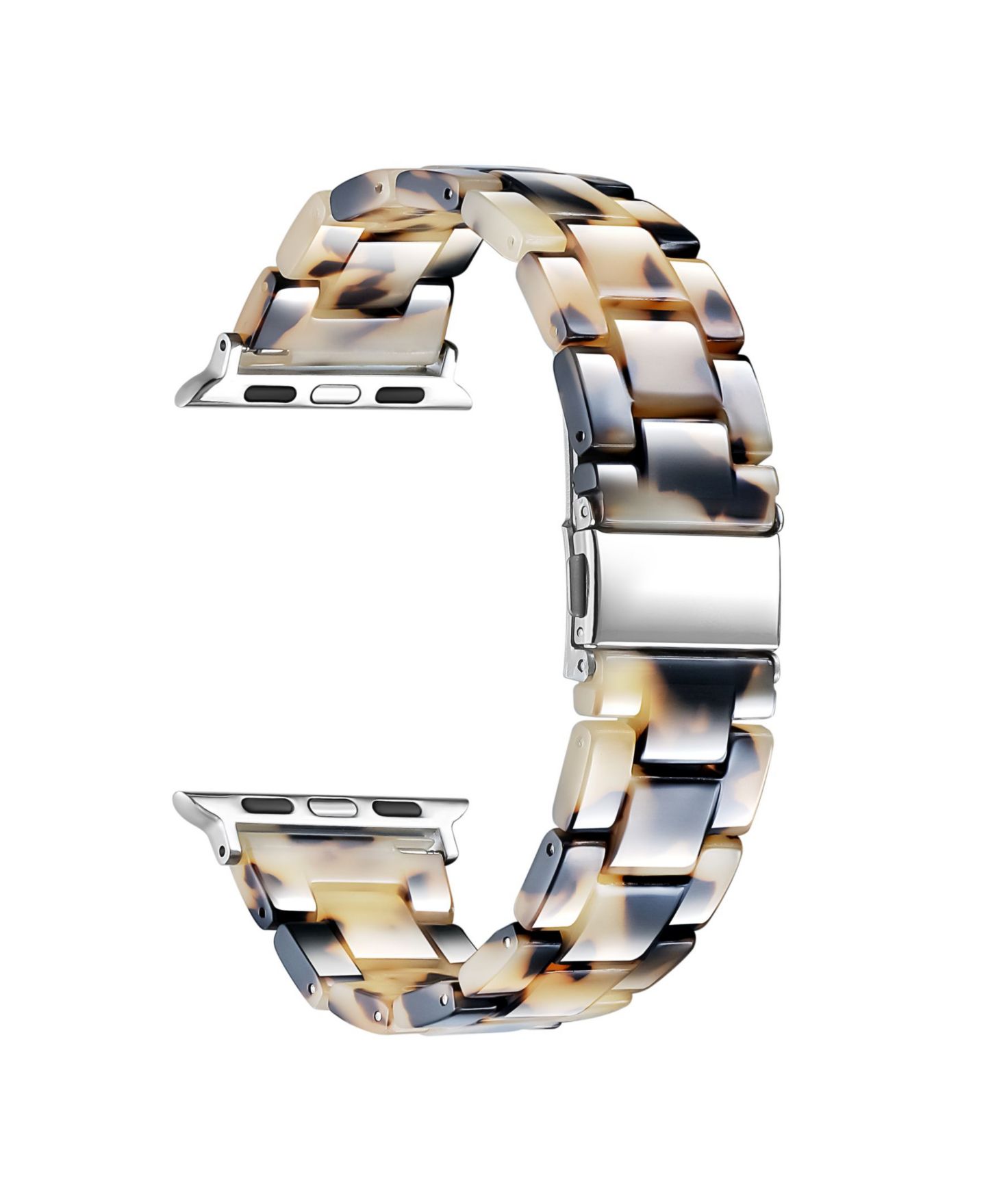 Ремешок для часов Posh Tech Claire Light Natural Tortoise Resin Link Band for Apple Watch, 42mm-44mm — фото 3