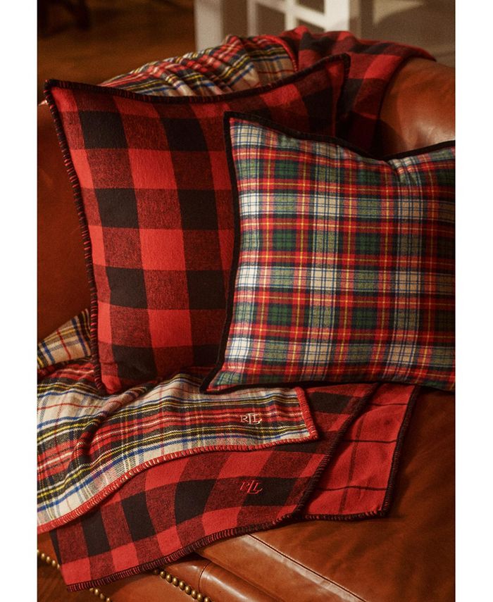 Lauren Ralph Lauren Holiday Plaid Decorative Pillows & Throws & Reviews -  Home - Macy's